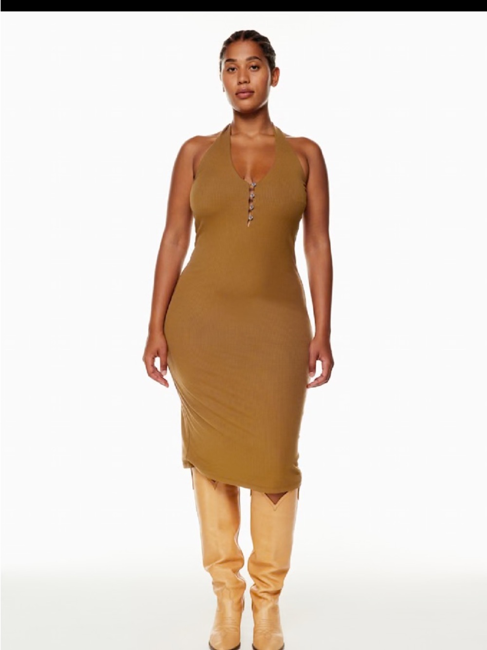 Wilfred Temperature Dress in Rich Chestnut